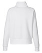 Under Armour Ladies' Rival Fleece Quarter-Zip WHITE/ BLACK_100 OFBack