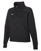 Under Armour Ladies' Rival Fleece Quarter-Zip BLACK/ WHITE_001 OFQrt