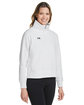 Under Armour Ladies' Rival Fleece Quarter-Zip WHITE/ BLACK_100 ModelQrt