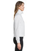 Under Armour Ladies' Rival Fleece Quarter-Zip WHITE/ BLACK_100 ModelSide