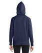 Under Armour Ladies' Rival Fleece Hooded Sweatshirt MID NVY/ WHT_410 ModelBack