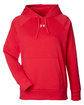 Under Armour Ladies' Rival Fleece Hooded Sweatshirt RED/ WHITE_601 OFFront