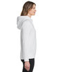 Under Armour Ladies' Rival Fleece Hooded Sweatshirt WHITE/ BLACK_100 ModelSide