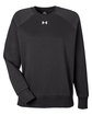 Under Armour Ladies' Rival Fleece Sweatshirt BLACK/ WHITE_001 OFFront