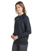 Under Armour Ladies' Rival Fleece Sweatshirt BLACK/ WHITE_001 ModelQrt