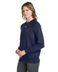 Under Armour Ladies' Rival Fleece Sweatshirt MID NVY/ WHT_410 ModelQrt