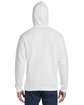 Under Armour Men's Rival Fleece Hooded Sweatshirt WHITE/ BLACK_100 ModelBack