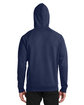 Under Armour Men's Rival Fleece Hooded Sweatshirt MID NVY/ WHT_410 ModelBack