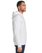 Under Armour Men's Rival Fleece Hooded Sweatshirt WHITE/ BLACK_100 ModelSide