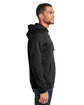 Under Armour Men's Rival Fleece Hooded Sweatshirt BLACK/ WHITE_001 ModelSide