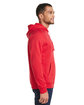 Under Armour Men's Rival Fleece Hooded Sweatshirt RED/ WHITE_601 ModelSide