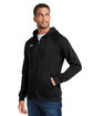 Under Armour Men's Rival Fleece Full-Zip BLACK/ WHITE_001 ModelQrt