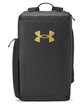 Under Armour Contain Medium Convertible Duffel Backpack BLK/ MT GLD_001 OFFront