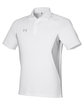 Under Armour Men's Title Polo 2.0 WHT/ MD GRY_100 OFQrt