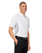 Under Armour Men's Title Polo 2.0 WHT/ MD GRY_100 ModelQrt