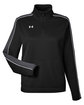 Under Armour Ladies' Command Quarter-Zip 2.0 BLACK/ WHITE_001 OFFront