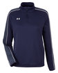 Under Armour Ladies' Command Quarter-Zip 2.0 MID NVY/ WHT_410 OFFront