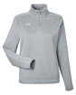 Under Armour Ladies' Command Quarter-Zip 2.0 MOD GRY/ WH_011 OFFront