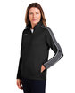 Under Armour Ladies' Command Quarter-Zip 2.0 BLACK/ WHITE_001 ModelQrt