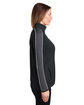 Under Armour Ladies' Command Quarter-Zip 2.0 BLACK/ WHITE_001 ModelSide