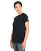 Under Armour Ladies' Athletic 2.0 T-Shirt BLACK/ WHITE_001 ModelQrt