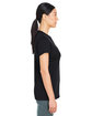 Under Armour Ladies' Athletic 2.0 T-Shirt BLACK/ WHITE_001 ModelSide