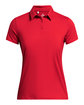 Under Armour Ladies' Recycled Polo RED/ WHITE _600 OFFront