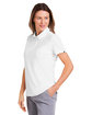 Under Armour Ladies' Recycled Polo WHITE/ BLK_100 ModelQrt