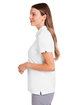 Under Armour Ladies' Recycled Polo WHITE/ BLK_100 ModelSide