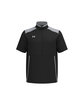 Under Armour Men's Motivate 3.0 Short Sleeve Half-Zip BLK/ M G/ WH_001 OFFront