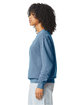 Comfort Colors Unisex Lightweight Cotton Crewneck Sweatshirt BLUE JEAN ModelSide