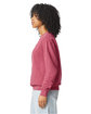 Comfort Colors Unisex Lightweight Cotton Crewneck Sweatshirt CRIMSON ModelSide