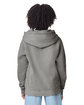 Comfort Colors Youth Lightweight Hooded Sweatshirt GREY ModelBack