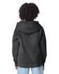 Comfort Colors Youth Lightweight Hooded Sweatshirt BLACK ModelBack