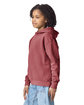 Comfort Colors Youth Lightweight Hooded Sweatshirt CRIMSON ModelSide