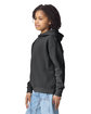 Comfort Colors Youth Lightweight Hooded Sweatshirt BLACK ModelSide