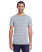 Threadfast Men's Invisible Stripe Short-Sleeve T-Shirt  