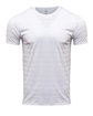 Threadfast Men's Invisible Stripe Short-Sleeve T-Shirt WHT INVSBL STRP OFFront