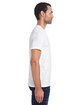 Threadfast Men's Invisible Stripe Short-Sleeve T-Shirt WHT INVSBL STRP ModelSide