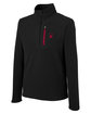 Spyder Men's Transport Quarter-Zip Fleece Pullover BLACK/ RED OFQrt