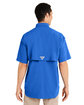 Columbia Men's Bahama II Short-Sleeve Shirt VIVID BLUE ModelBack