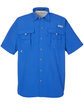 Columbia Men's Bahama II Short-Sleeve Shirt VIVID BLUE OFFront