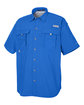 Columbia Men's Bahama II Short-Sleeve Shirt VIVID BLUE OFQrt