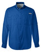 Columbia Men's Tamiami II Short-Sleeve Fishing Shirt VIVID BLUE FlatFront