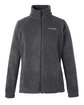 Columbia Ladies' Benton Springs Full-Zip CHARCOAL HEATHER OFFront