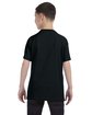 Jerzees Youth 5.6 oz. DRI-POWER ACTIVE T-Shirt BLACK ModelBack