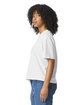 Comfort Colors Ladies' Heavyweight Cropped T-Shirt WHITE ModelSide