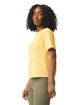 Comfort Colors Ladies' Heavyweight Cropped T-Shirt BUTTER ModelSide