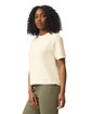 Comfort Colors Ladies' Heavyweight Cropped T-Shirt IVORY ModelSide