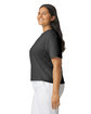 Comfort Colors Ladies' Heavyweight Cropped T-Shirt BLACK ModelSide